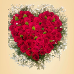 Red Roses Heart Shape Bouquet