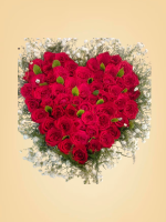 Red Roses Heart Shape Bouquet
